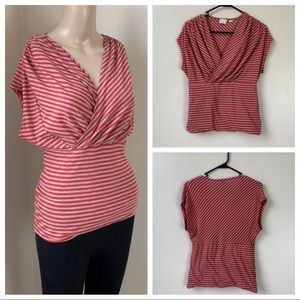 Anthropologie Postmark Drape & Twist Top Medium